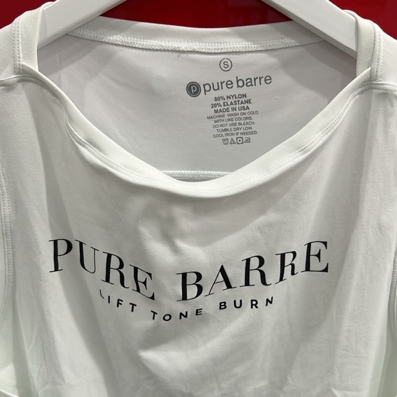 Brand New Pure Barre Tank - Lift Tone Burn White - Picture 2 of 3